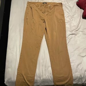 Express Skinny Stretch Khaki Chino Pants 34 x 32